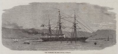 De Alabama in Port Royal, Jamaica door Edwin Weedon